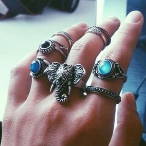 $4 or $1 Bundle of 13 Rings Elephant Set